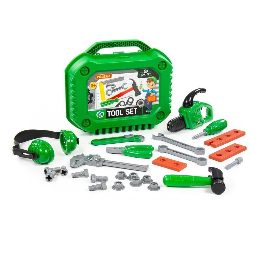 Unelte in gentuta, 26 piese/set, 32x19,5x26 cm - Polesie — miniatură
