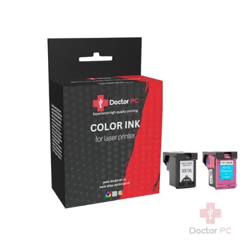 SET Cartus Cerneala HP 301XC/301XB MULTICOLOR