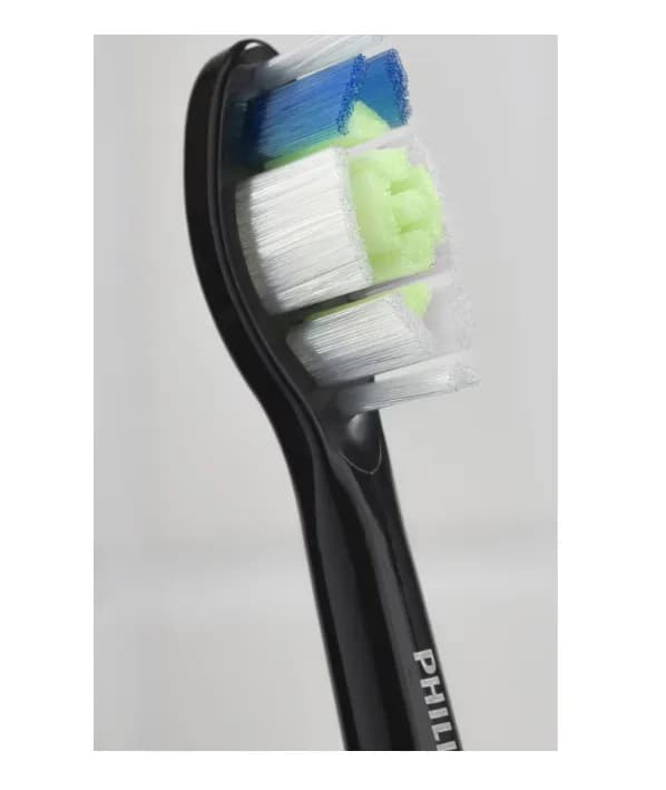 Rezerve PHILIPS Sonicare Optimal White HX6064/88, Pachet de 4 capete de periere, Standard, Click-on, Sincronizarea modurilor BrushSync, Negru, L x A x I (mm) 60x25.7x230.5 — miniatură