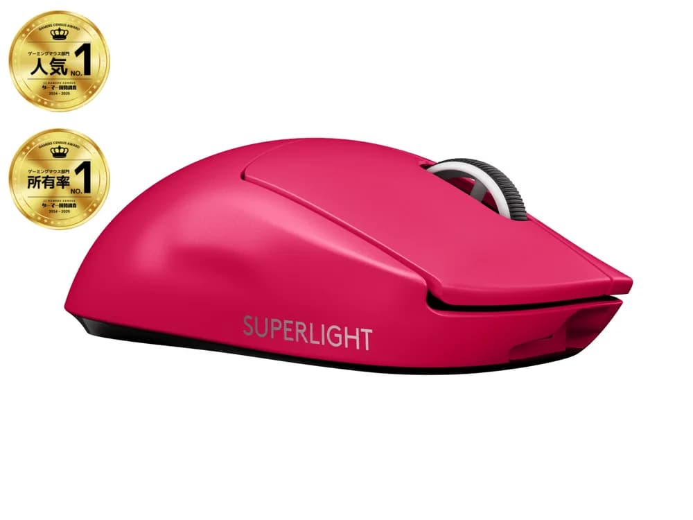 Mouse G PRO X SUPERLIGHT Gaming 2.4 GHz Roz "910-005957" — miniatură