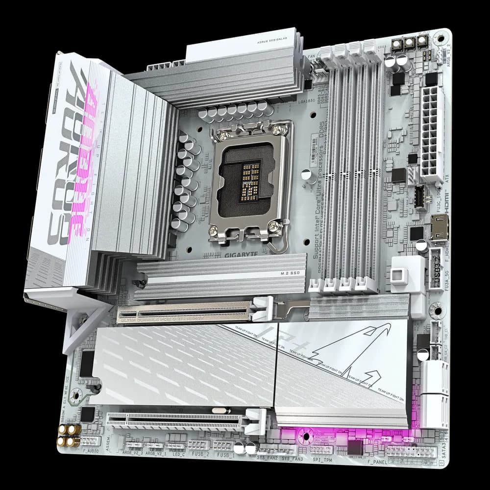 Placa de baza GIGABYTE B860M A ELT WF6E ICE "B860M A ELT WF6E ICE" — miniatură