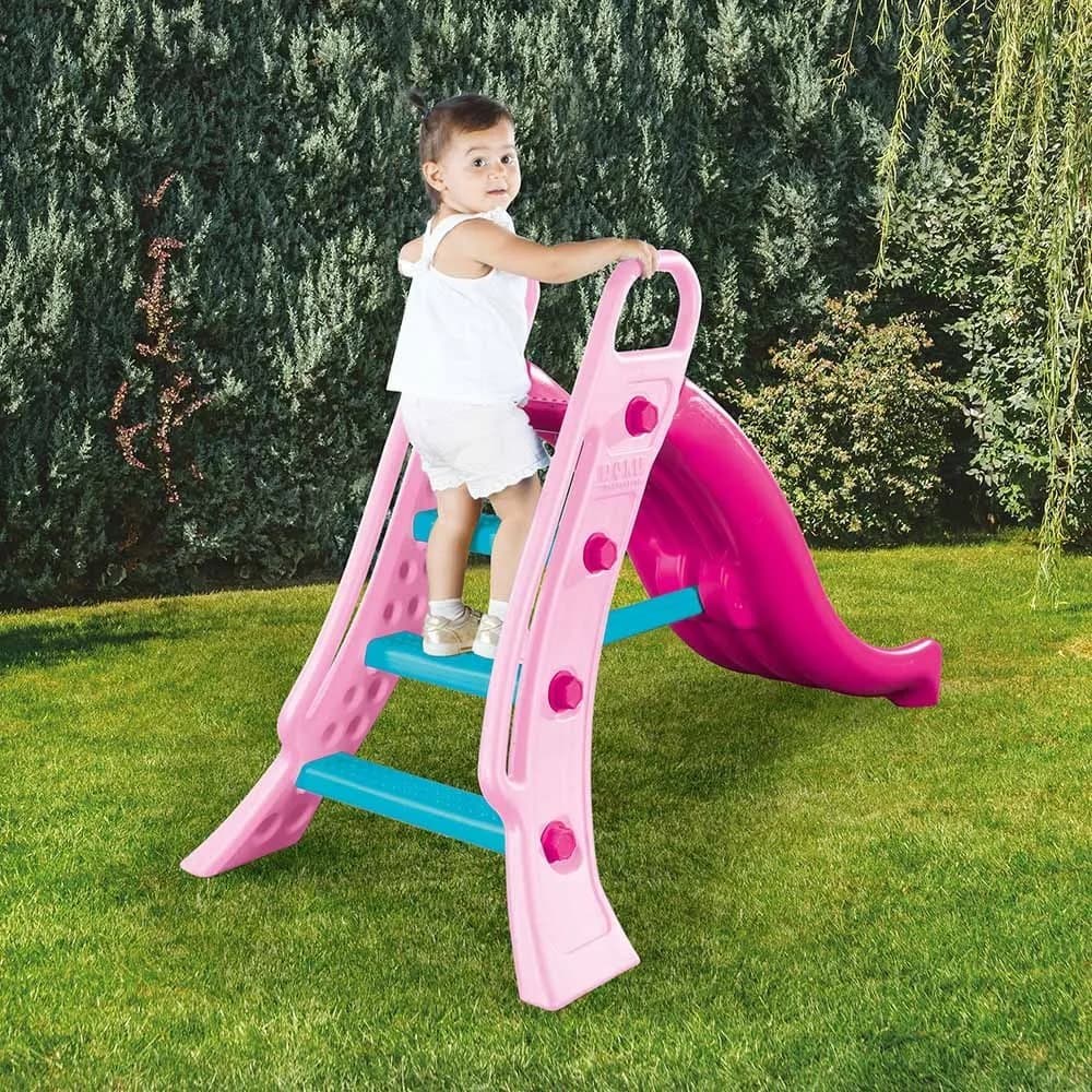 Tobogan apa, Roz-Unicorn, 165x104x77.5 cm - Dolu — miniatură