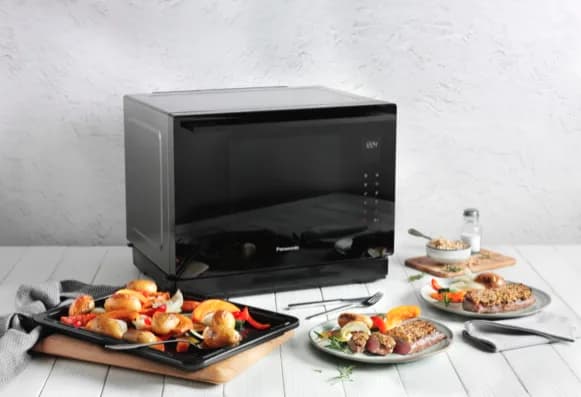 Cuptor cu microunde Panasonic NN-CS88LBEPG, mixt, aburi, convectie, grill, 31 litri 1000 W Inverter "NN-CS88LBEPG" — miniatură