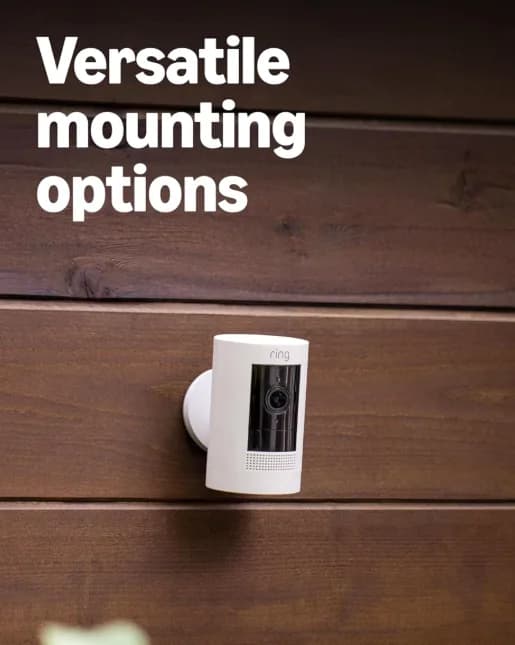 Ring Stick Up Cam, Indoor/Outdoor Wire Free 1080p Security — miniatură