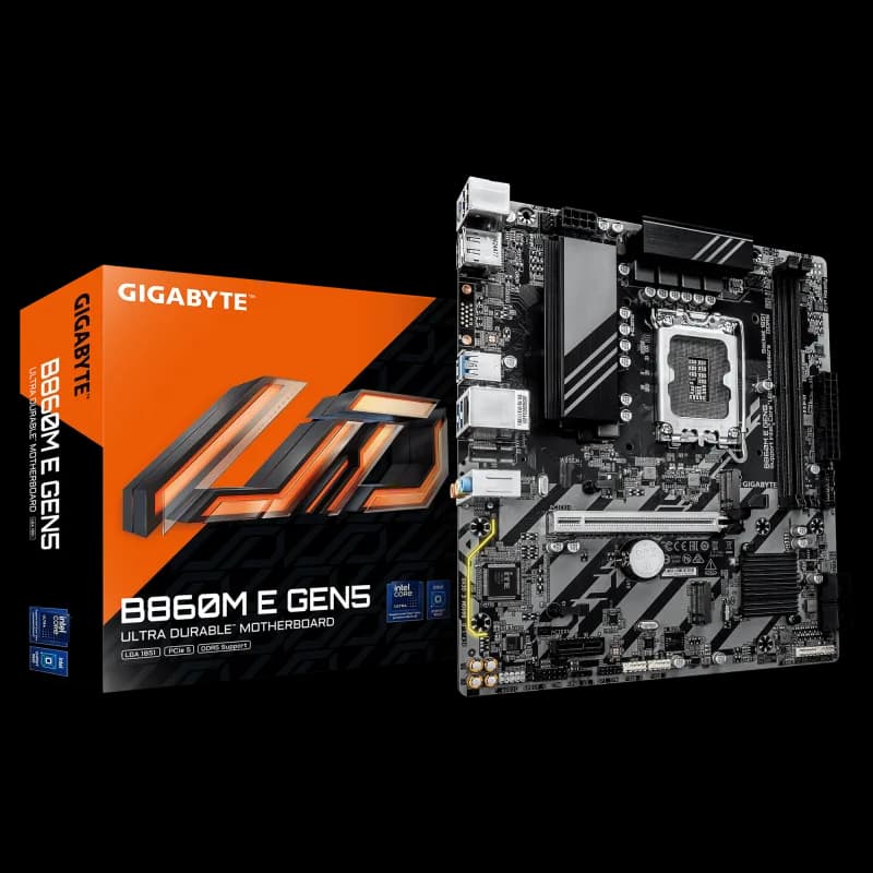 Placa de baza Gigabyte B860M E GEN5, Socket 1851, DDR5, Micro-ATX