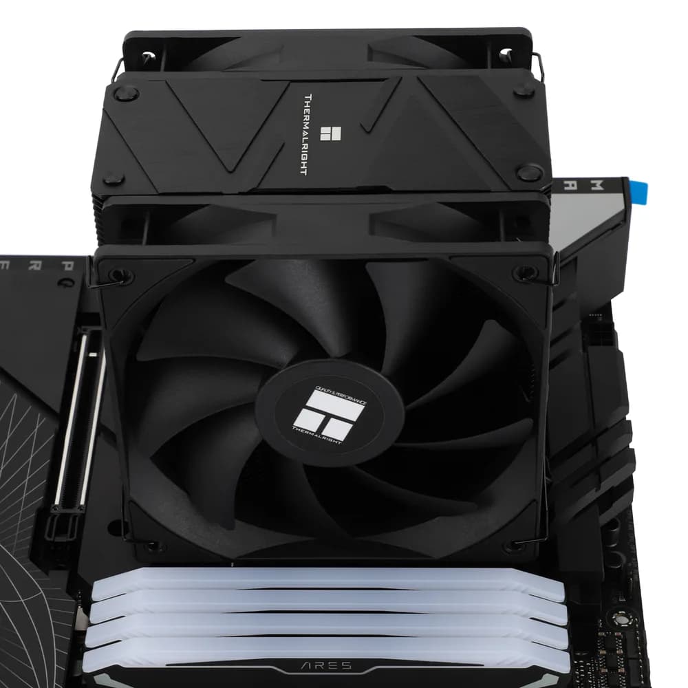 COOLER Thermalright "Burst Assassin 120 EVO Dark" skt. Intel si AMD, racire cu aer, vent. 2 x 120mm (TL-C12RB V2 + TL-C12B V2), 1500 rpm, 6 heatpipes, inaltime 156mm,"Burst Assassin 120 EVO Dark" — miniatură