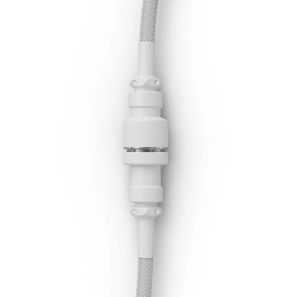 Glorious cablu tastatura Coiled Ghost, USB-C - USB-A, 1.37m, Alb "GLO-CBL-COIL-WHITE" — miniatură