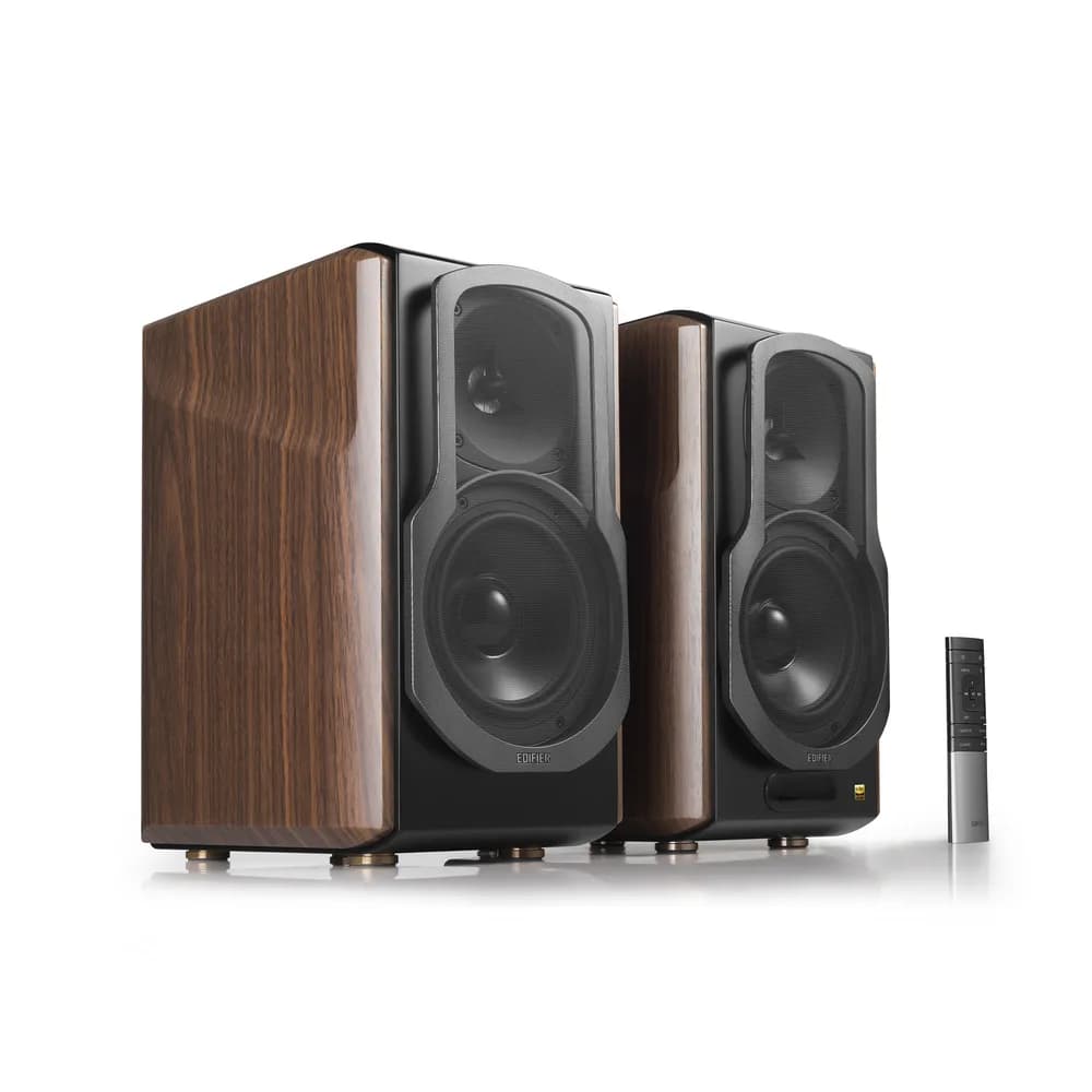 BOXE EDIFIER 2.0, RMS: 130W (2 x 15W, 1 x 50W, 1 x 50W), bluetooth, telecomanda wireless, volum, bass, treble, optical, coaxial, brown, "S2000MKIII"