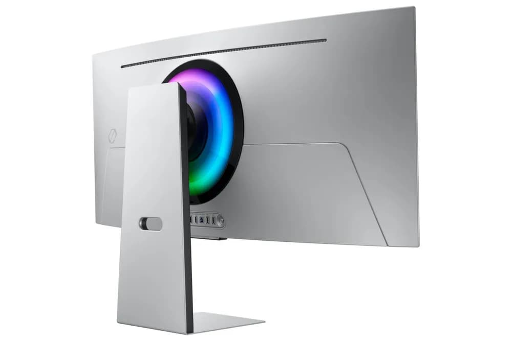 Monitor Samsung 34" LS34DG850SUXDU, Curvature: 1800R, Diagonal (inch): 34, Diagonal (cm): 86, Aspect ratio: 21:9, Panel: OLED, Resolution: 3440x1440, Refresh Rate: 175Hz, Response time GtG: 0.03ms, Brightness (max): 250 cd/m², Contrast (static) : 1M:1, Viewing angle: 178/178, Color Gamut Type — miniatură