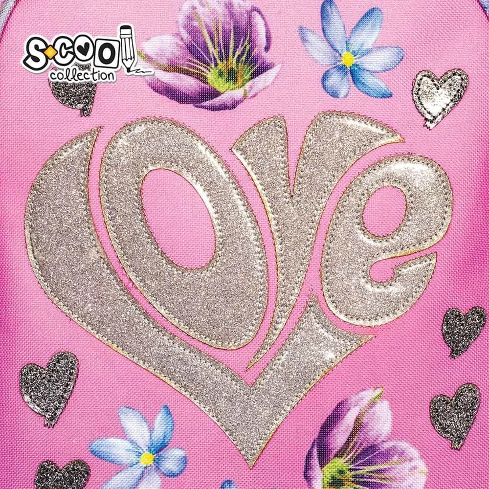 Ghiozdan ergonomic, 40.5x29x13.5 cm, LOVE - S-COOL — miniatură