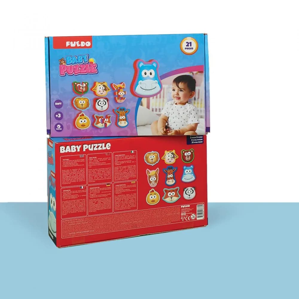 PUZZLE BABY DIN SPUMA EVA, 21 PIESE, PUEDO — miniatură