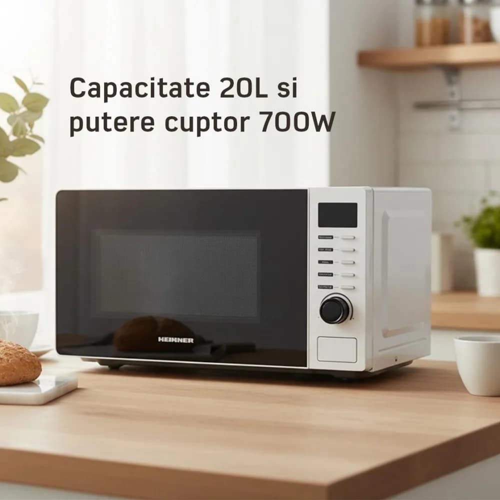 CUPTOR CU MICROUNDE HEINNER HMW-2060DWH — miniatură