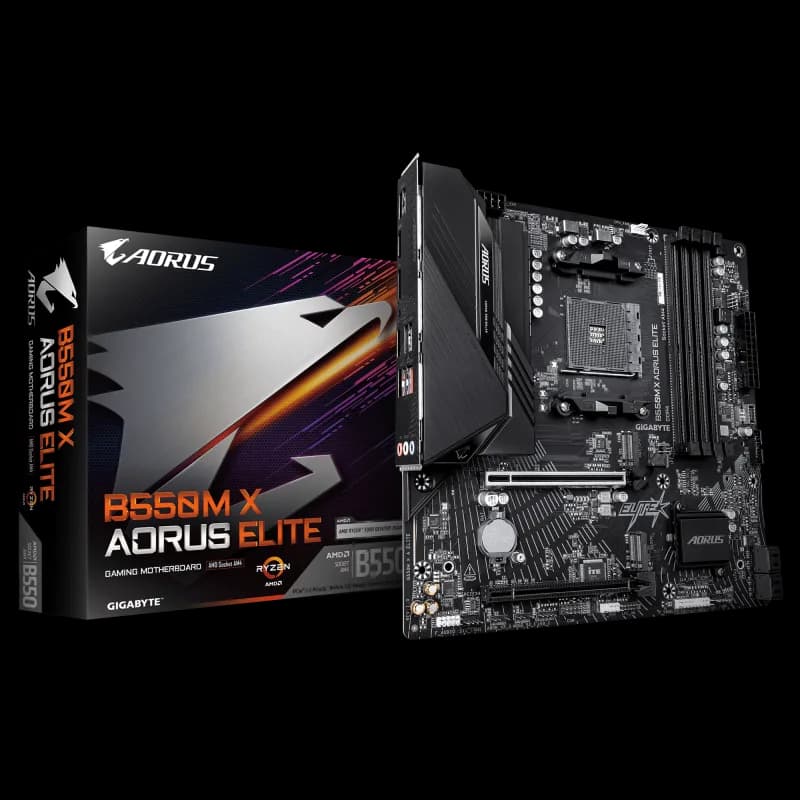 Placa de baza Gigabyte B550M X AORUS ELITE, Socket AM4, DDR4, Micro-ATX