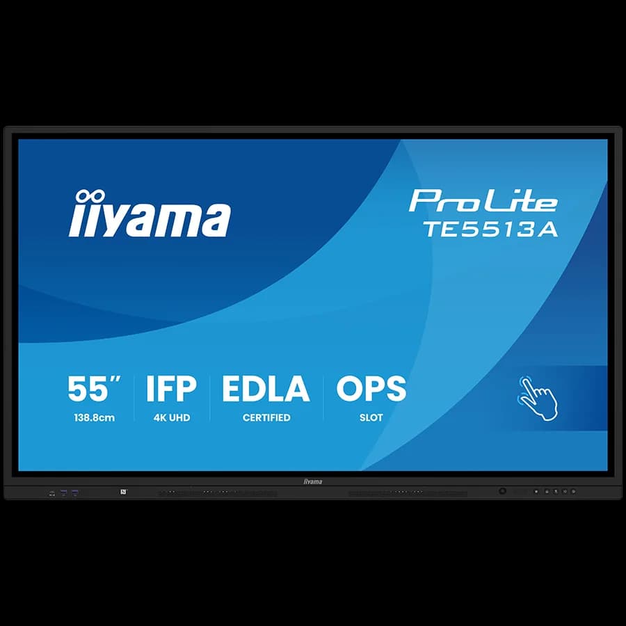 IIYAMA LFD TE5513A-B2AG 55" Google EDLA Certified IFP - Interactive display for seamless integration and collaboration in education and enterprise "TE5513A-B2AG"