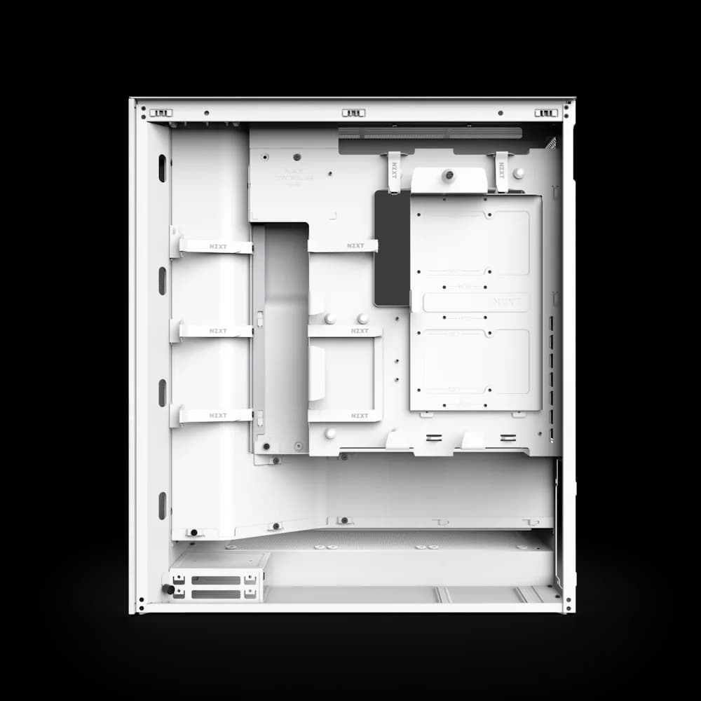 Carcasa NZXT H7 Flow RGB (2024), Mid-Tower, ATX, Alb "CM-H72FW-R1" — miniatură