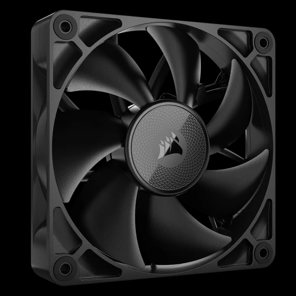 VENTILATOR Corsair iCUE LINK RX120 1x120mm NEGRU, viteza 0.400-2100 RPM +/- 10%, 10.5-74.2 CFM, Presiune Statica: 0.12-4.38 mm-H2O, 10-36dBA, Prindere magnetica, Lungime cablu 135mm "CO-9051009-WW" — miniatură