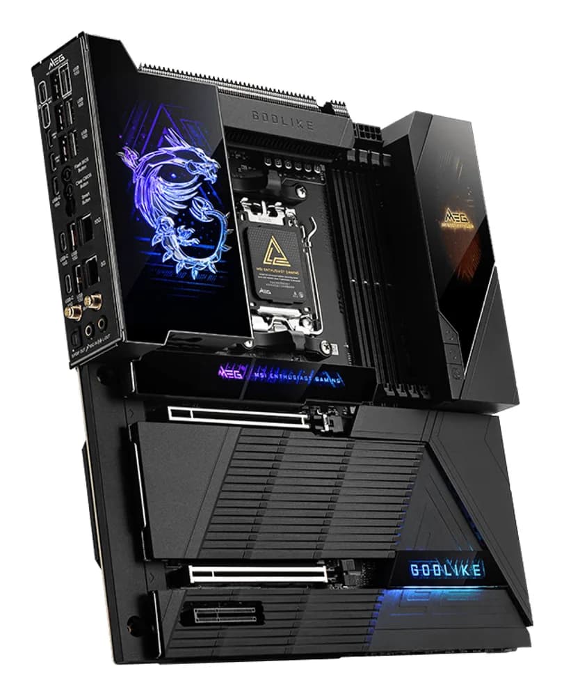 Placa de baza MB MSI AMD AM5 MEG X870E GODLIKE "7E48-001R" — miniatură