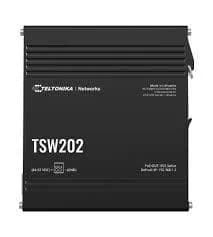 SWITCH Teltonika managed L2 si L3 "TSW202", POE+, 8 x LAN port 10/100/1000 Mbps POE+, 2 x SFP, buget PoE 240W "TSW202000000"