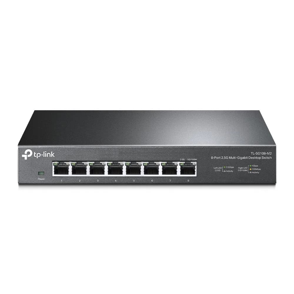 SWITCH TP-LINK 8 porturi 2.5 Gigabit. carcasa metalica "TL-SG108-M2"