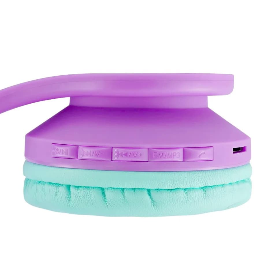 Casti Head-band PowerLocus P1KIDS, Wireless, Albastru — miniatură