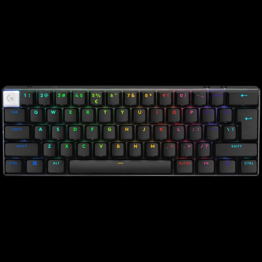 LOGITECH G PRO X 60 LIGHTSPEED Wireless Gaming Keyboard (Tactile) - BLACK - US INTL - 2.4GHZ/BT - EMEA28-935 - TACTILE SWITCH "920-011911"