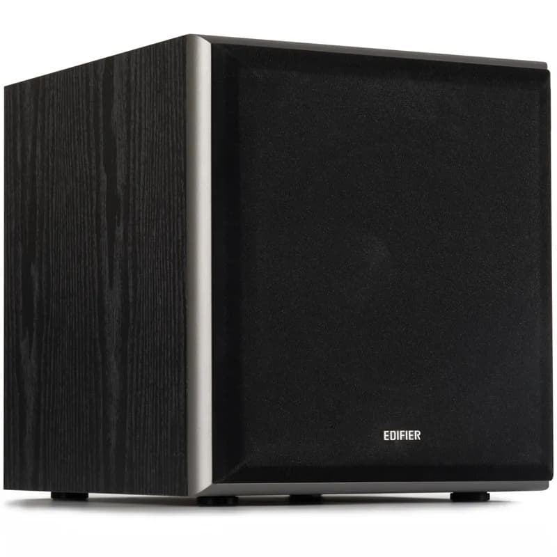 SUBWOOFER EDIFIER, RMS: 70W activ, 8" bass, RCA Line-in/Line-out, automatic stand-by, frecv. 38Hz-200Hz, MDF 21mm, black, " T5-BK" — miniatură