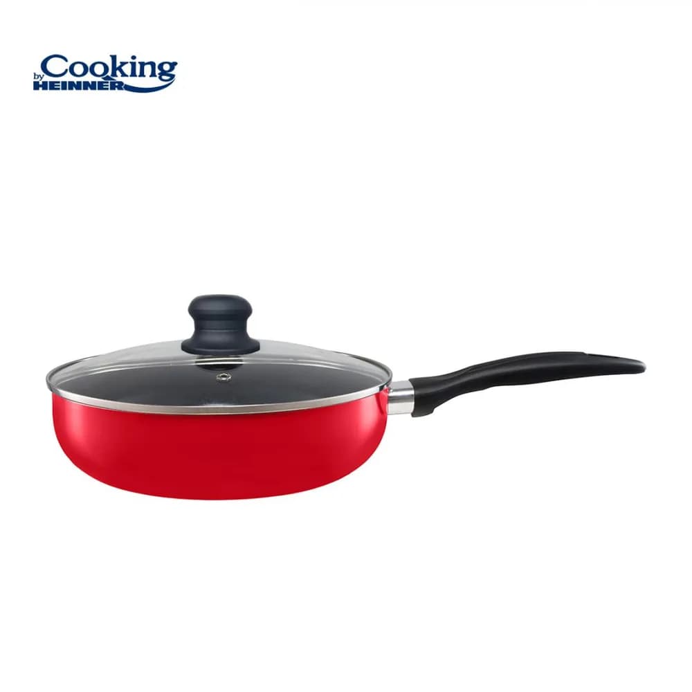 TIGAIE ADANCA ALUMINIU PRESAT+CAPAC 24x6.5 CM, COOKING BY HEINNER — miniatură