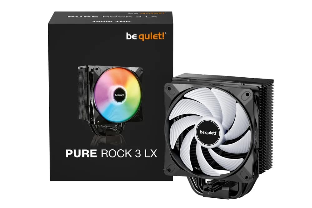 COOLER be quiet "Pure Rock 3 LX" skt. Intel si AMD, racire cu aer, vent. 120mm, 2000 rpm, inaltime 154mm, "BK040" — miniatură