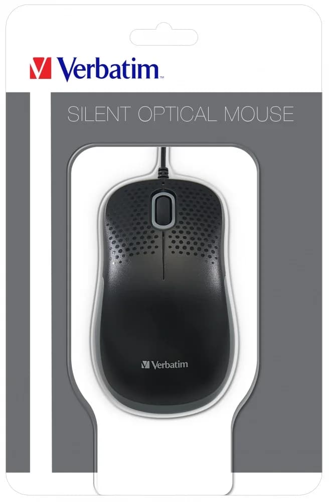 MOUSE Verbatim SILENT OPTICAL BLK, "49024" — miniatură