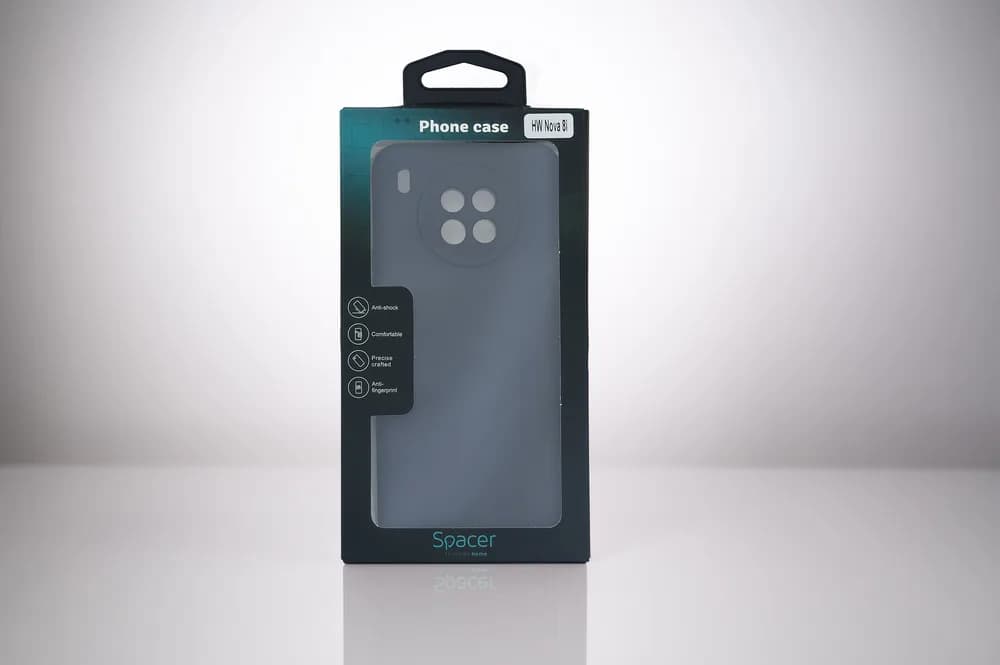 Husa Huawei telefon Nova 8i, negru, tip back cover, material flexibil TPU, "SPPC-HU-N8i-TPU" — miniatură