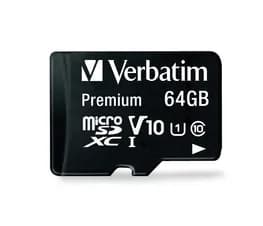 MEMORIE MICRO SDXC VERBATIM 64GB C10 "44084"