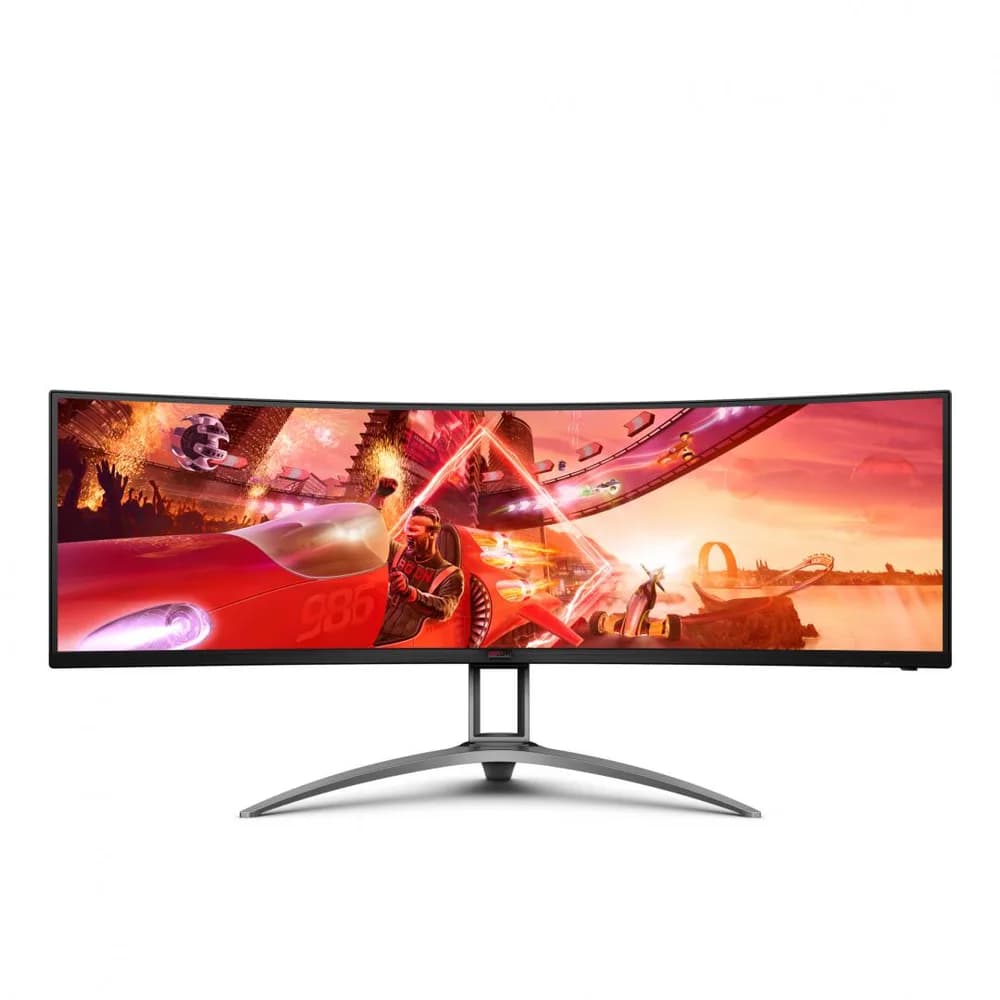 Monitor Gaming AOC AG493UCX2, 48.8", 5120 x 1440 pixeli, Black — miniatură
