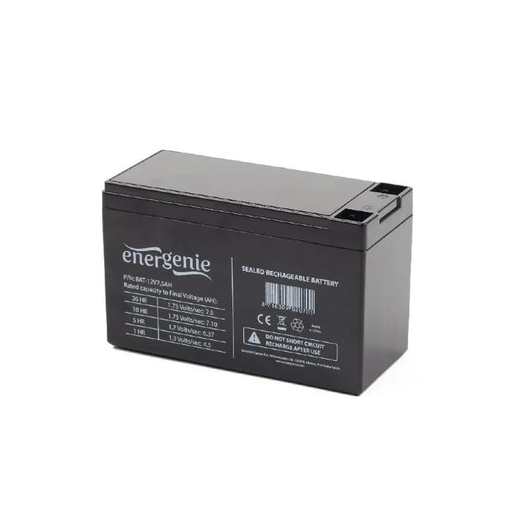 ACUMULATOR UPS GEMBIRD 12V / 7.5Ah, terminal F2(T2), dimensiune: 93x65x151mm, inaltime+terminal: 99mm, "BAT-12V7.5AH"