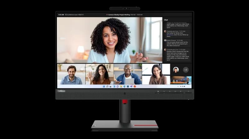 Monitor Commercial Lenovo ThinkVision T24mv-30, 23.8", 1920 x 1080 pixeli, Black