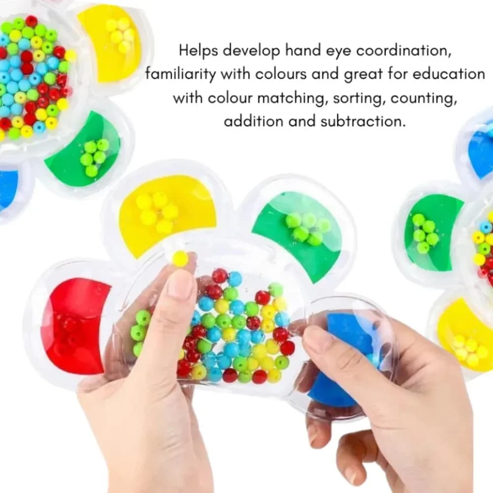 PUZZLE FIDGET DE POTRIVIRE CU MĂRGELE-FLOARE — miniatură