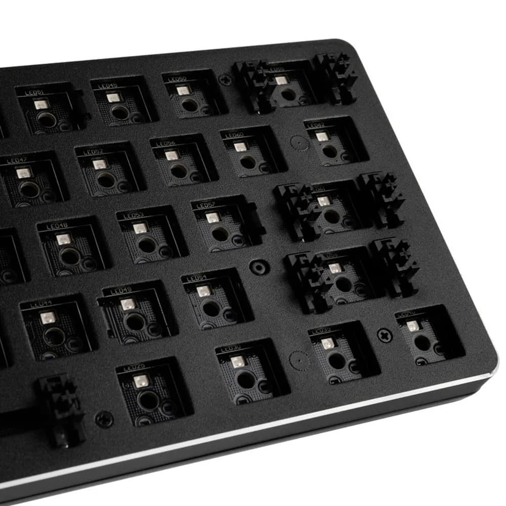 Glorious Barebone GMMK Compact, ANSI Layout, USB-C, RGB, Negru "GMMK-COMPACT-RGB" — miniatură