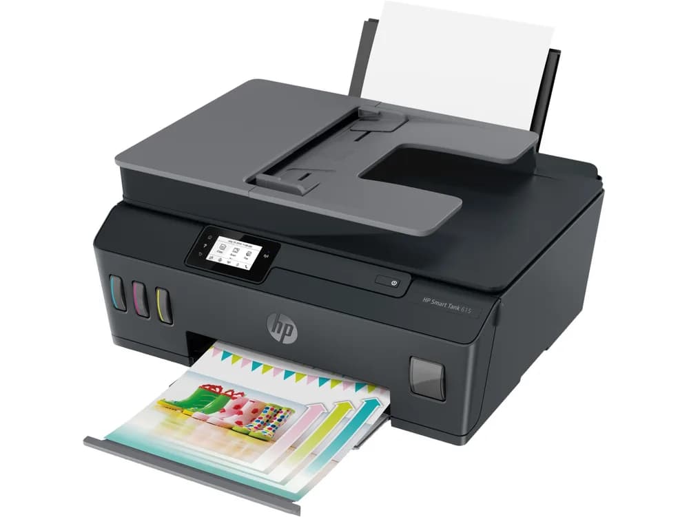 Multifunctional Inkjet CISS Color HP Tank 615, A4, Functii:Impr|Scan|Cop|Fax,Viteza Print Mono:11ppm,Viteza Print color:5ppm,Conectiv:USB|WiFi,Duplex:Nu,ADF:ADF "Y0F71A" — miniatură