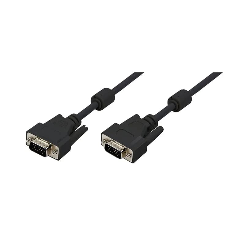 CABLU video LOGILINK, VGA (T) la VGA (T), 15m, dublu ecranat, negru, "CV0017"