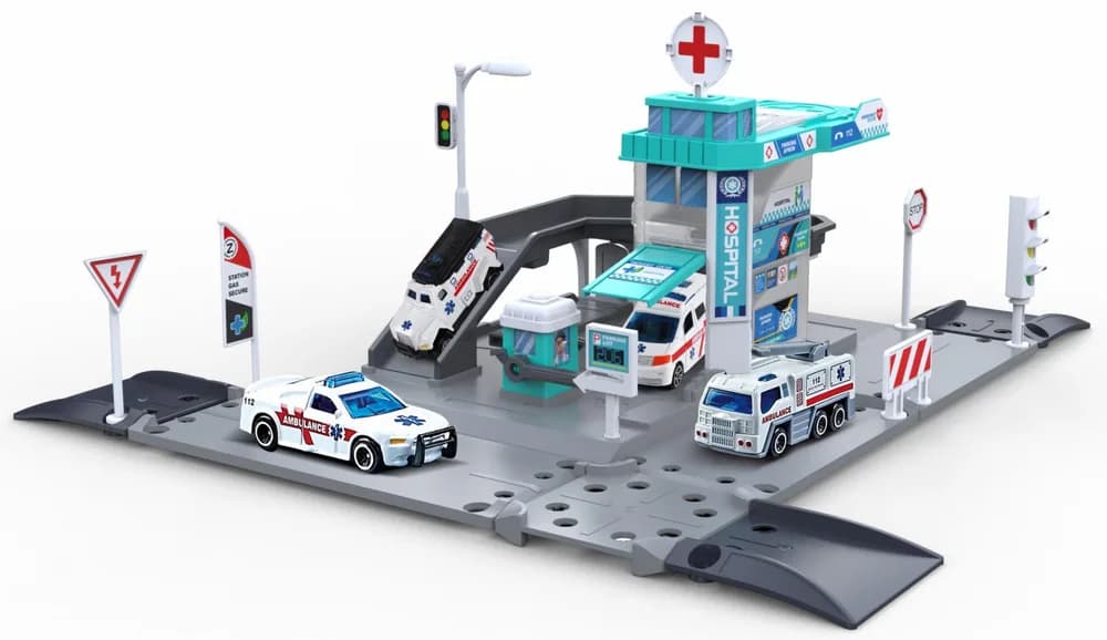 MACHETA DIE CAST, PARCARE, SCARA MASINUTA 1/64, DIMENSIUNE MASINUTA 7.5CM, DIMENSIUNE PARCARE 36 CM