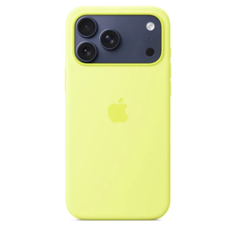iPhone 17 Pro Max Silicone Case with MagSafe - Neon Yellow