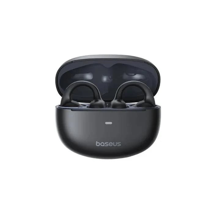 CASTI Baseus MC1 Open-Ear TWS, pt smartphone, wireless, bluetooth 5.4, dual-mic pe casca, 8 ore durata baterie, negru "A00083501126-00" - 6932172684358 — miniatură