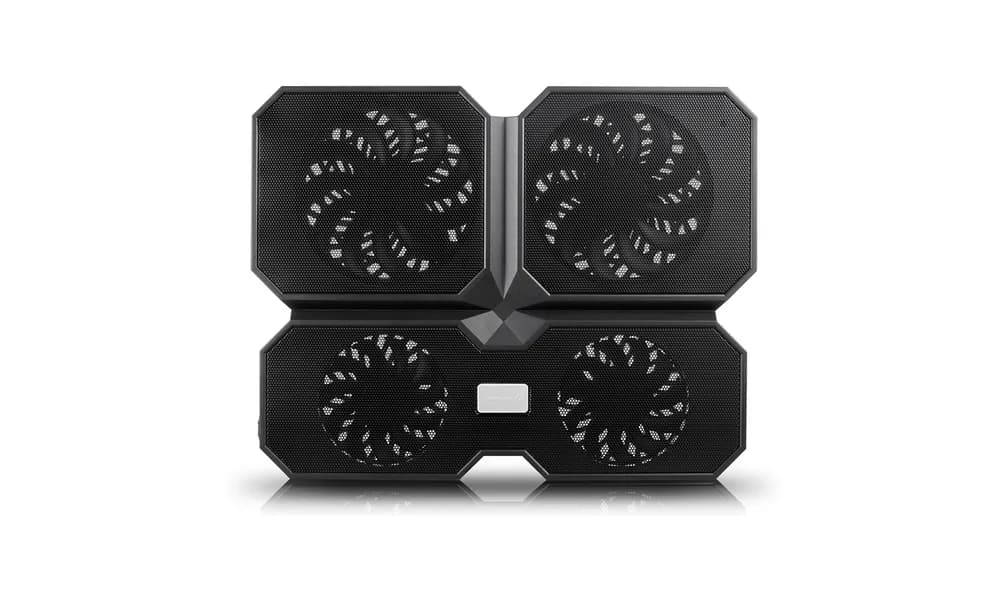 STAND DEEPCOOL notebook 15.6" MULTI CORE X6, sita metal, 4 x fan 10cm, 2 x port USB, control fan cu 4 setari, design futurist, black, "DP-N422-MCX6" — miniatură