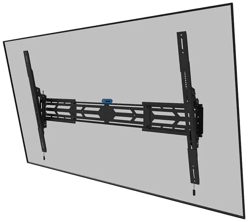 Suport de perete Nemounts Select, pentru display-uri cu o diagonala 55"-110", suporta pana la 160kg, cu inclinatie 12°, rotire: +3°, -3°, VESA min. 100x100mm, VESA max. 1500x900mm, microadjustment, securizabil (surub pentru securizare inclus), negru