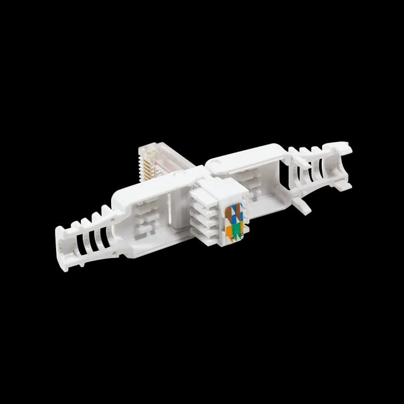 MUFA RJ-45 LOGILINK pt. cablu UTP, Cat6, RJ-45 (T), manson, pentru cablu solid/litat AWG22-24, cablu 5-6.5mm, tool-free,1 buc, "MP0025" — miniatură