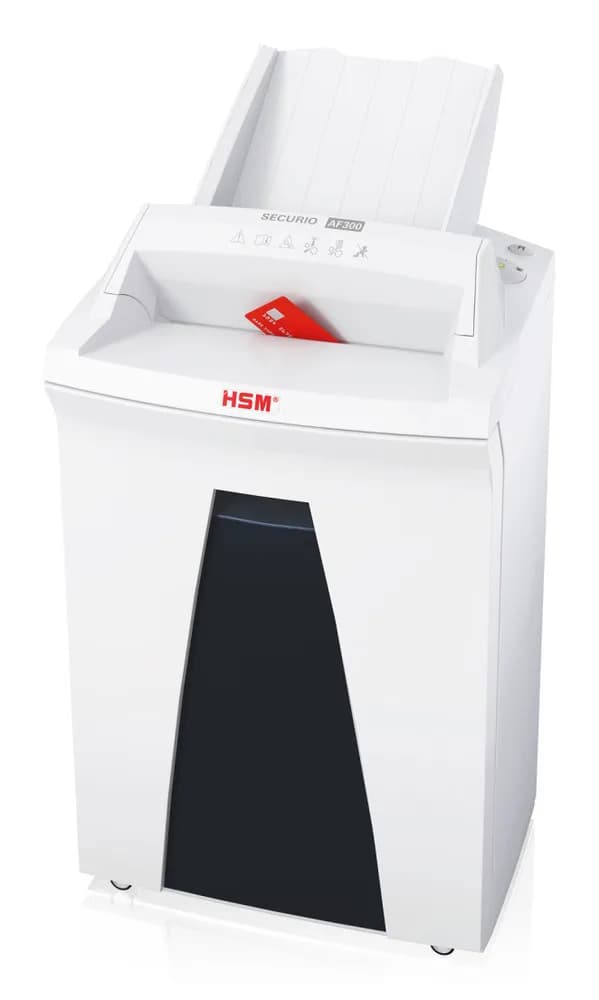 Distrugator documente automat HSM Securio AF300, 8-10 coli, cross cut (1.9 x 15mm), securitate 5 "H-2092121" — miniatură