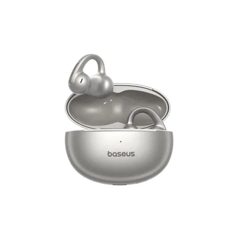 CASTI Baseus Bowie MC1 Pro Open-Ear True Wireless, on ear, pt smartphone, microfon pe casca, conectare prin Bluetooth 6.0, titanium "A0102505" - 6932172694890 — miniatură