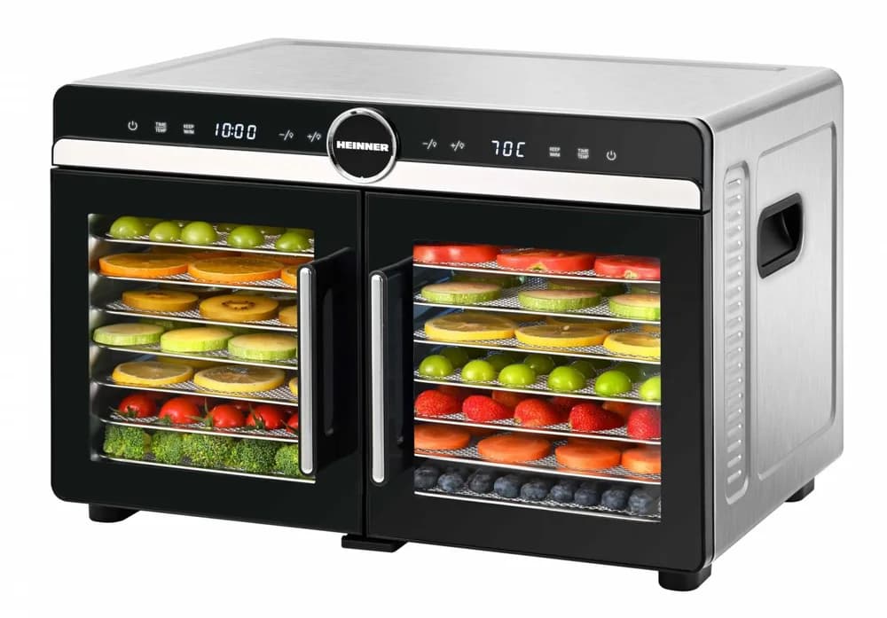 DESHIDRATOR FRUCTE SI LEGUME HEINNER DUALDRY ELITE HFD-KDDB1400BKSS