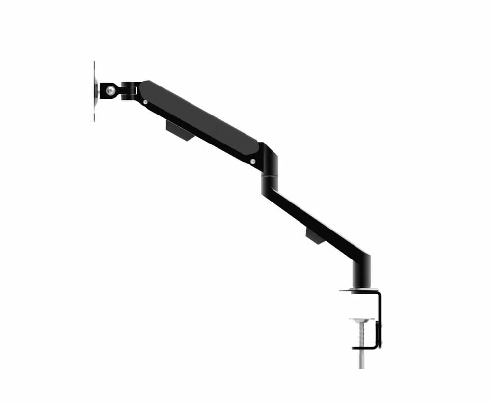 Suport monitor Serioux MM1101, tip: arc cu gaz, reglarea poziției unghiului de înclinare: -45 / + 90 °, pivotant: 180 °, rotatie pentru ambele brate: 360 °, VESA: 75x75mm & 100x100mm, greutate maxima suportata: 9 kg, compatibilitate: 10"-30" — miniatură