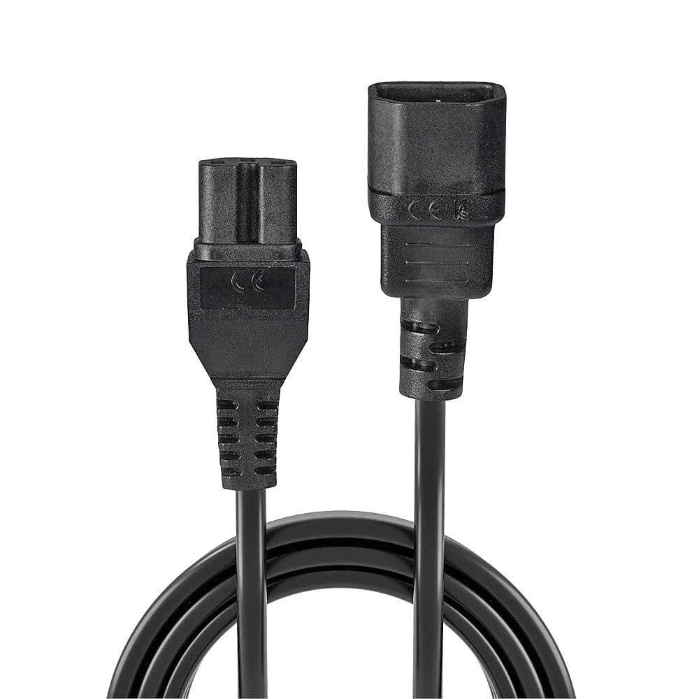 Lindy Extensie Cablu Alimentare 2m C14 to C15 — miniatură