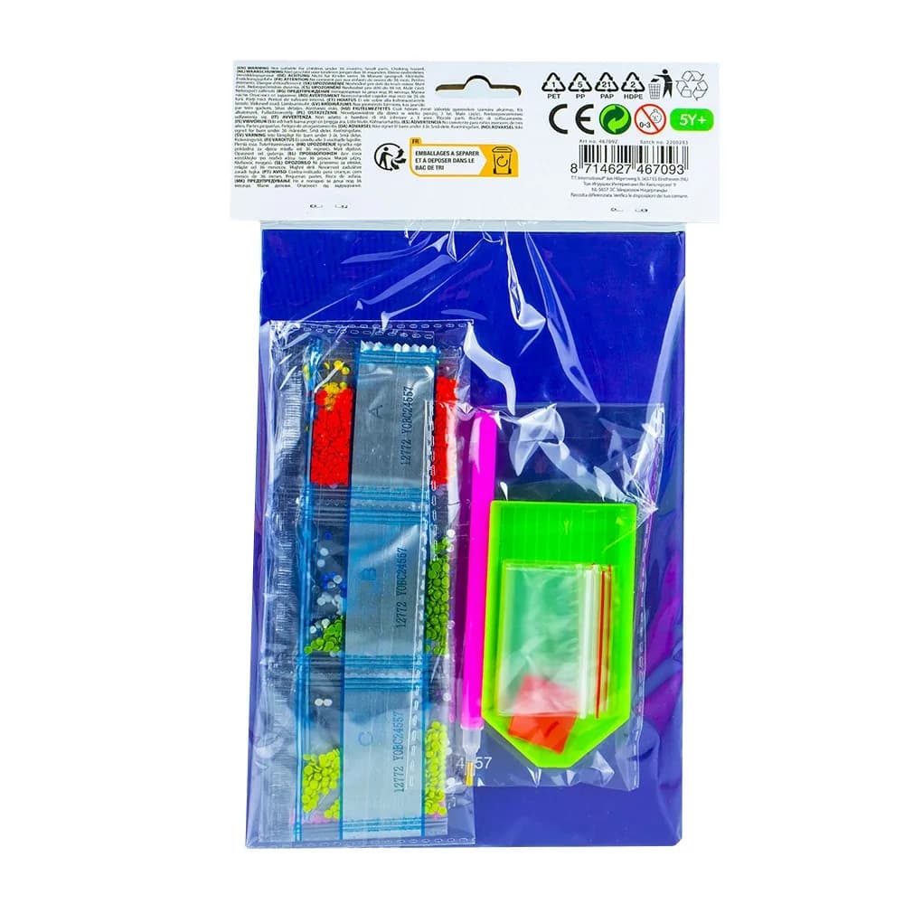 Set creatie cu diamante - Jurnal, 14.5x20.5 cm - Toi-Toys — miniatură